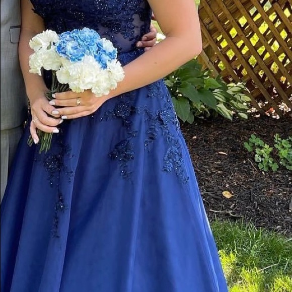 Xscape Chiffon Ballgown - Picture 2 of 12